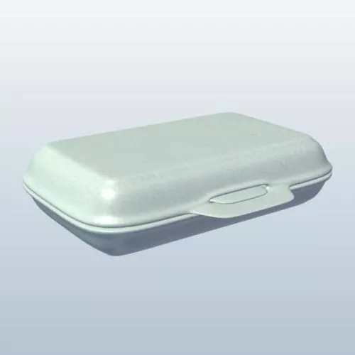 Clamshell Box 3d model Clamshell Box 3d model