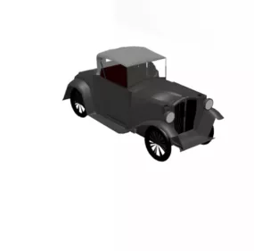 Classic Old Style Car 3d model