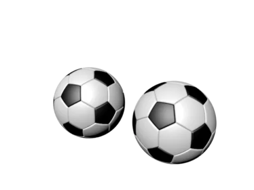 Soccer Ball Black White 3d model