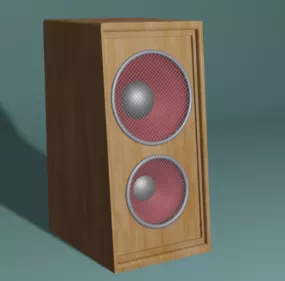 Classic Wooden Speaker 3d model