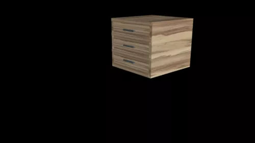 Closet Wooden 3d model Closet Wooden 3d model