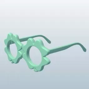 Clovers Glasses 3d model
