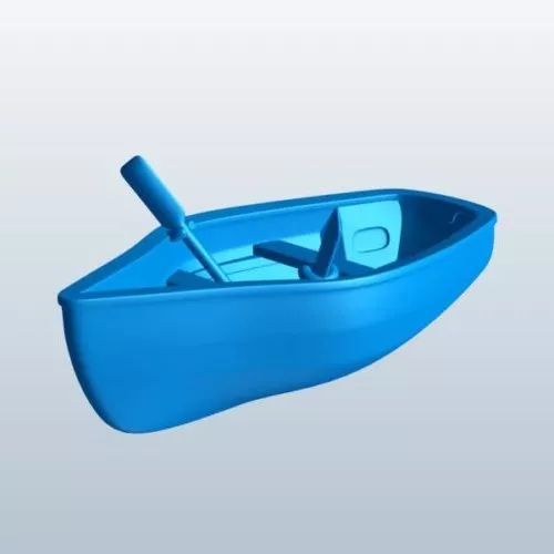 Coble Boat 3d model Coble Boat 3d model