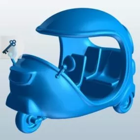 Coco Taxi Three Vehicle 3d model