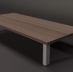 Long Distance Wood Coffee Table 3d model