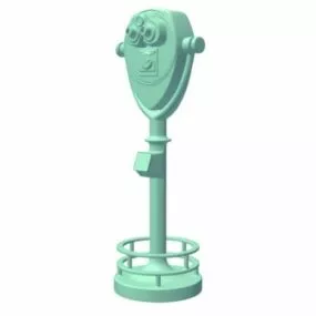 Coin Binocular 3d model