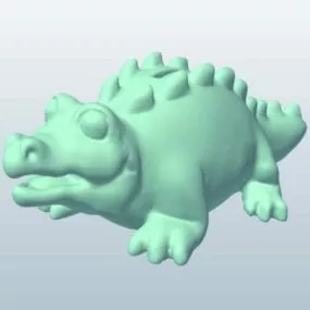 Coinbank Alligator Shaped 3d model
