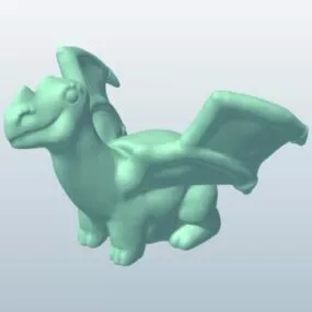 Dragon Sculpture V1 3d model