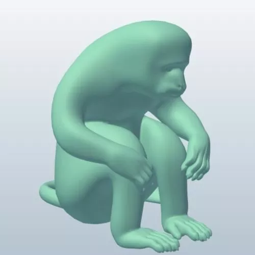 Monkey Toy, Stuffed Toy 3d model