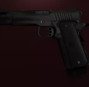 Colt 45 Gun 3d model