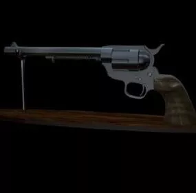 Vintage Colt Revolver 3d model
