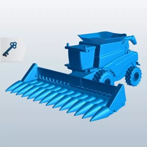 Combine Harvester Machine 3d model Combine Harvester Machine 3d model