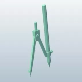 Compass Drawing Circles 3d model