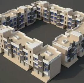 Residence Complex Buildings 3d model