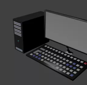 Computer Linux Full Accessories 3d model