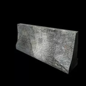 Road Concrete Barrier 3d model