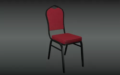 Red Conference Chair V1 3d model Red Conference Chair V1 3d model