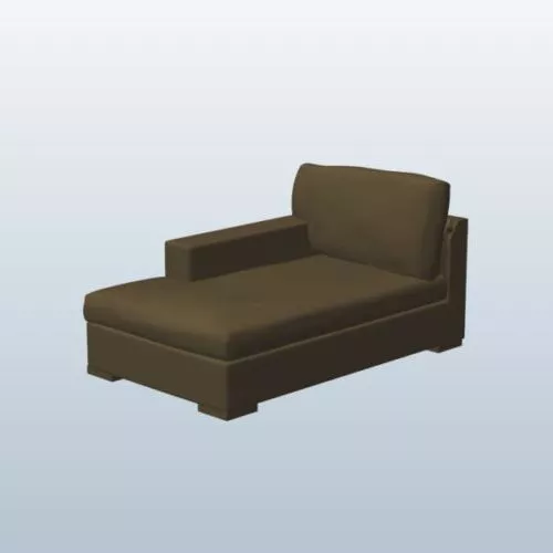 Contemporary Sectional Chaise Furniture 3d model Contemporary Sectional Chaise Furniture 3d model