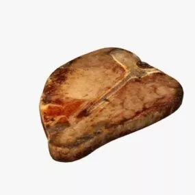 Cooked Steak Food 3d model