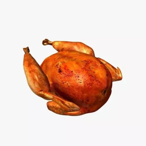 Cooked Turkey Food 3d model Cooked Turkey Food 3d model