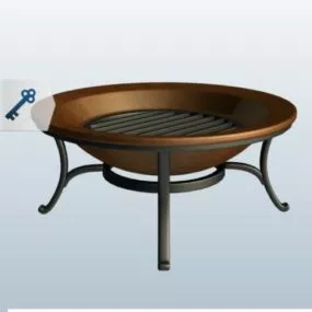 Copper Pan 3d model