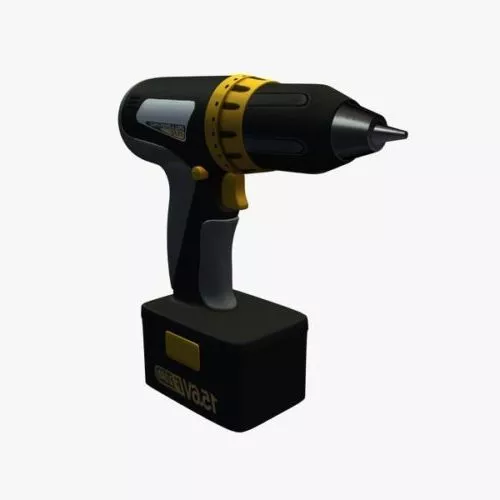 Cordless Drill Tool 3d model Cordless Drill Tool 3d model