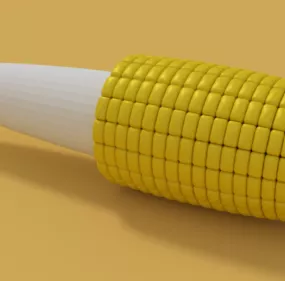Cartoon Corn 3d model