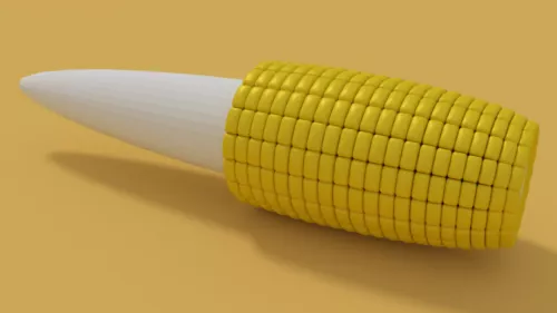 Cartoon Corn 3d model Cartoon Corn 3d model