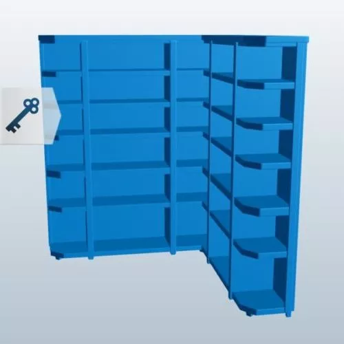 Bookcase Cabinet 3d model