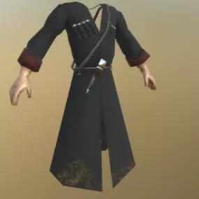 Cossack Fashion Cloth 3d model