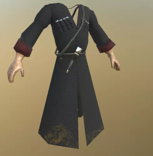 Cossack Fashion Cloth 3d model Cossack Fashion Cloth 3d model