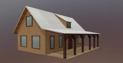 Vintage Thatch 3d model