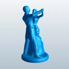 Couple Dancing Character 3d model