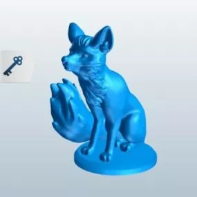 Cartoon Fox Printable 3d model