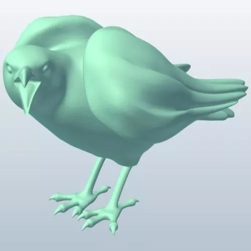 Crow Lowpoly Bird 3d model Crow Lowpoly Bird 3d model