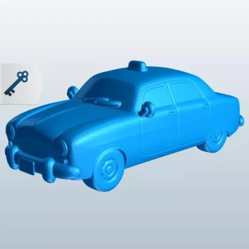 Cuba Taxi Car 3d model Cuba Taxi Car 3d model