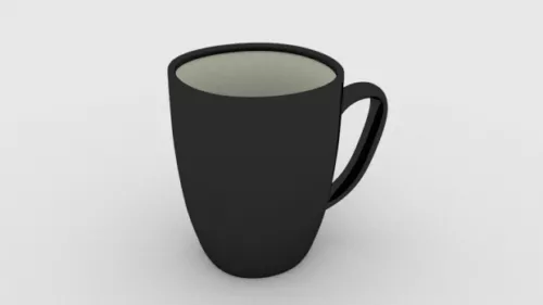 Cups Stack Tableware 3d model