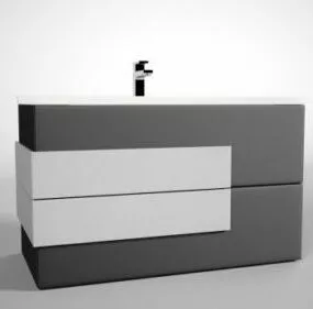 Cupboard With Washbasin 3d model