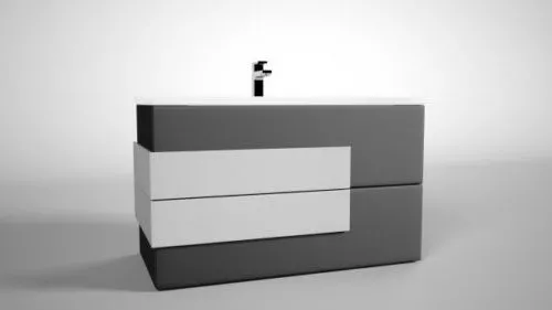 Cupboard With Washbasin 3d model Cupboard With Washbasin 3d model