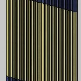 Wooden Curtain 3d model