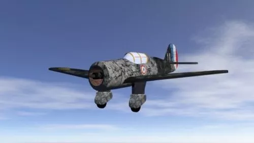 Sci-fi Fighter Spaceship 3d model