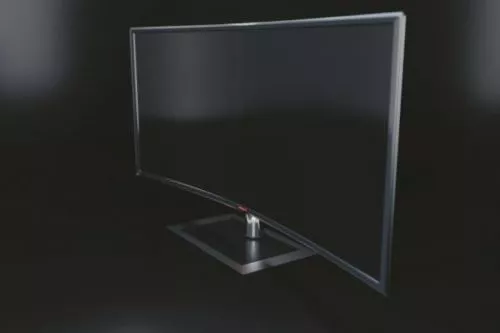 Curved Lled Tv 3d model Curved Lled Tv 3d model