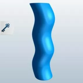 Curvy Vase Tube 3d model