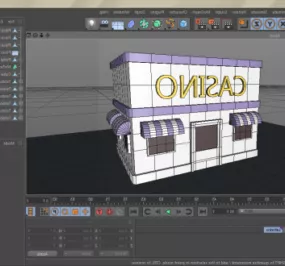 Small Shop Building 3d model