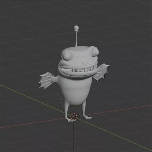 Remora Shark Fish 3d model