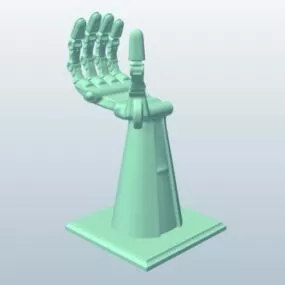 Cyborg Hand 3d model