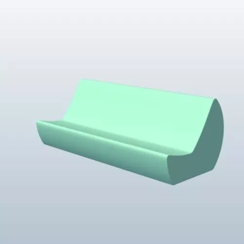 Cylinder Park Bench 3d model Cylinder Park Bench 3d model