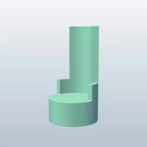 Industrial Equipment Uranium Cylinder 3d model