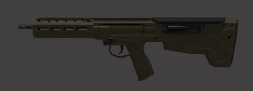 Sniper Rifle Gun With Camo 3d model