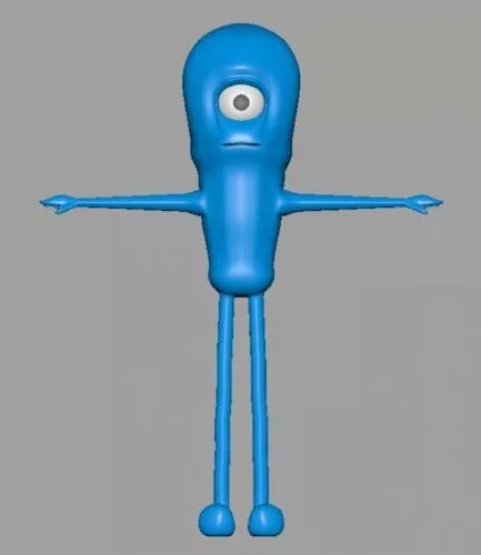 Head Of Alien Character 3d model